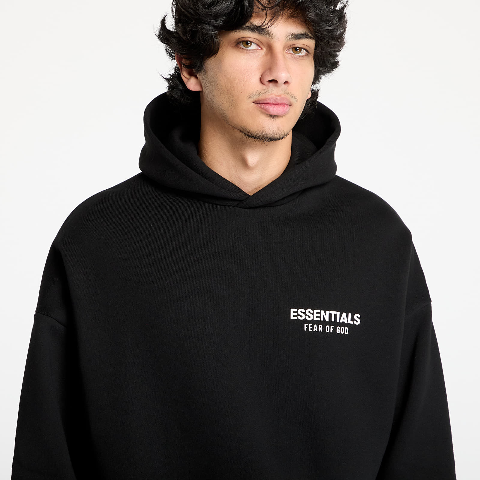 Puloverji   Fear Of God ESSENTIALS Fleece Hoodie Black