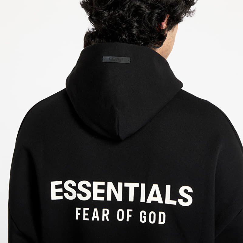 Fear Of God ESSENTIALS Fleece Hoodie Black | Footshop
