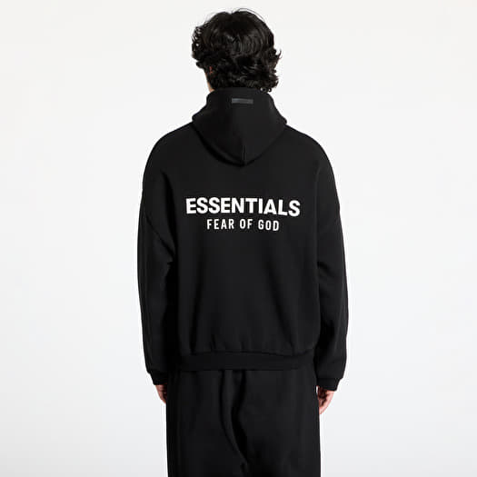 Fear Of God ESSENTIALS Fleece Hoodie Black | Footshop