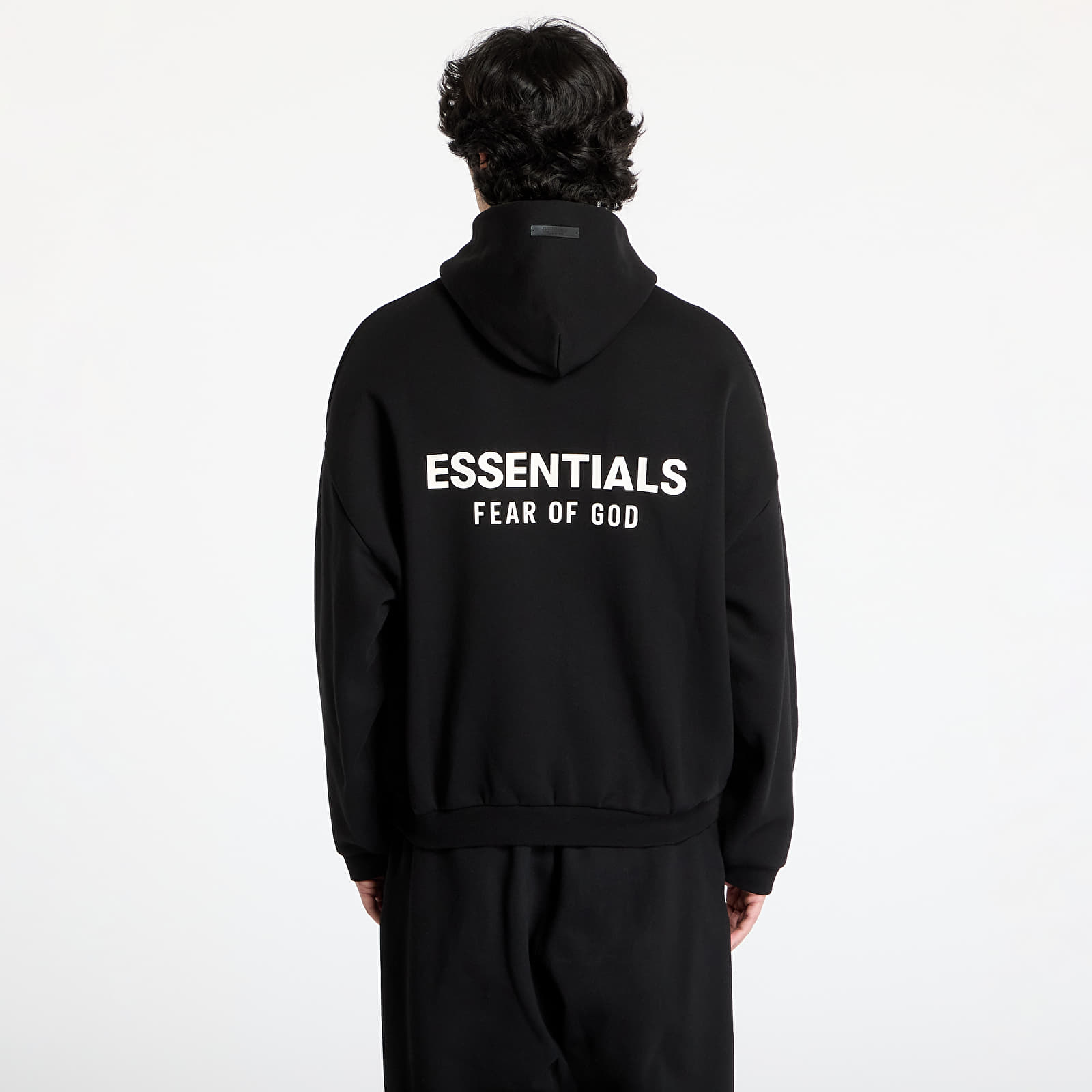 Puloverji   Fear Of God ESSENTIALS Fleece Hoodie Black