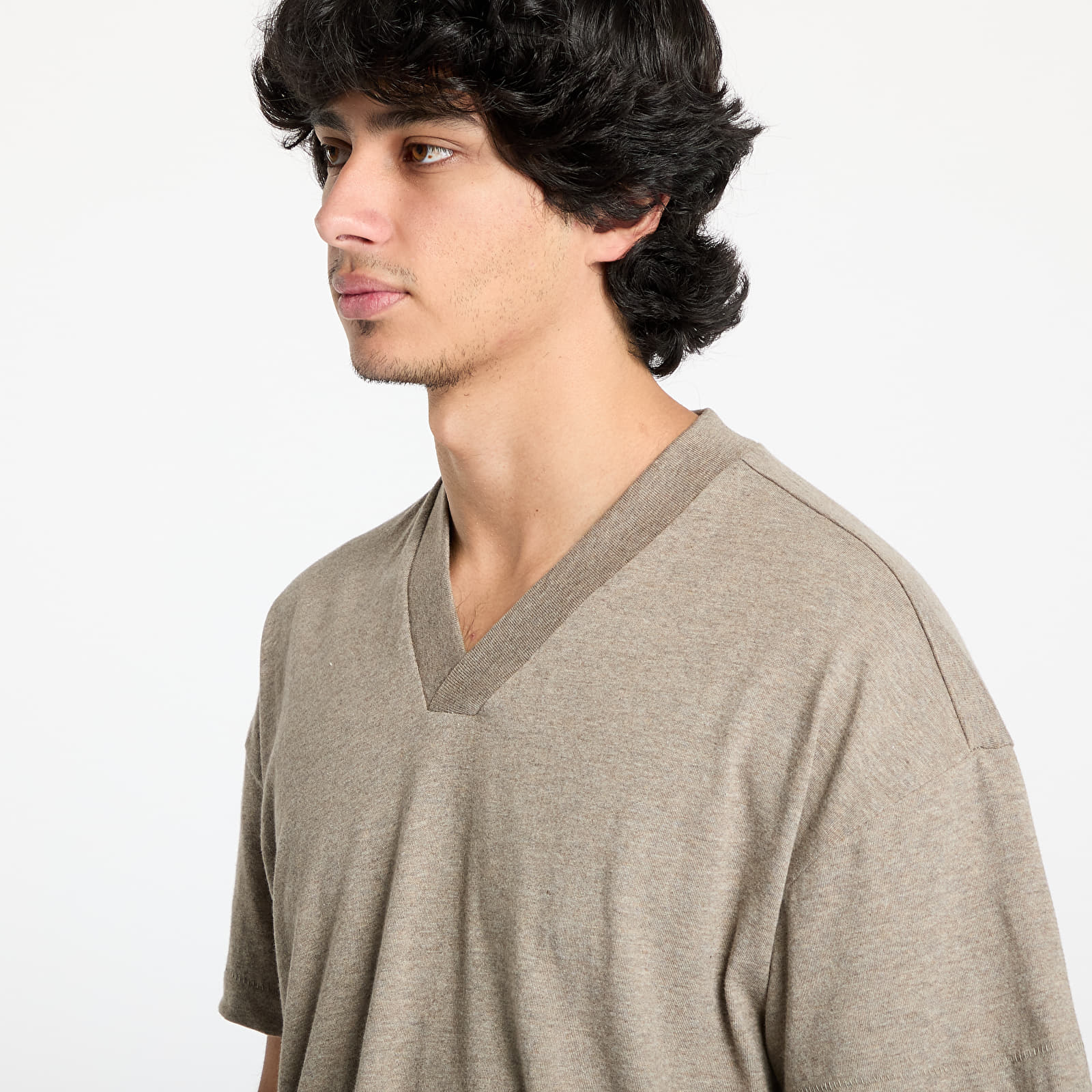 T-Shirts Fear Of God ESSENTIALS 3-Pack Essential V-Neck T-Shirt Heather Gray