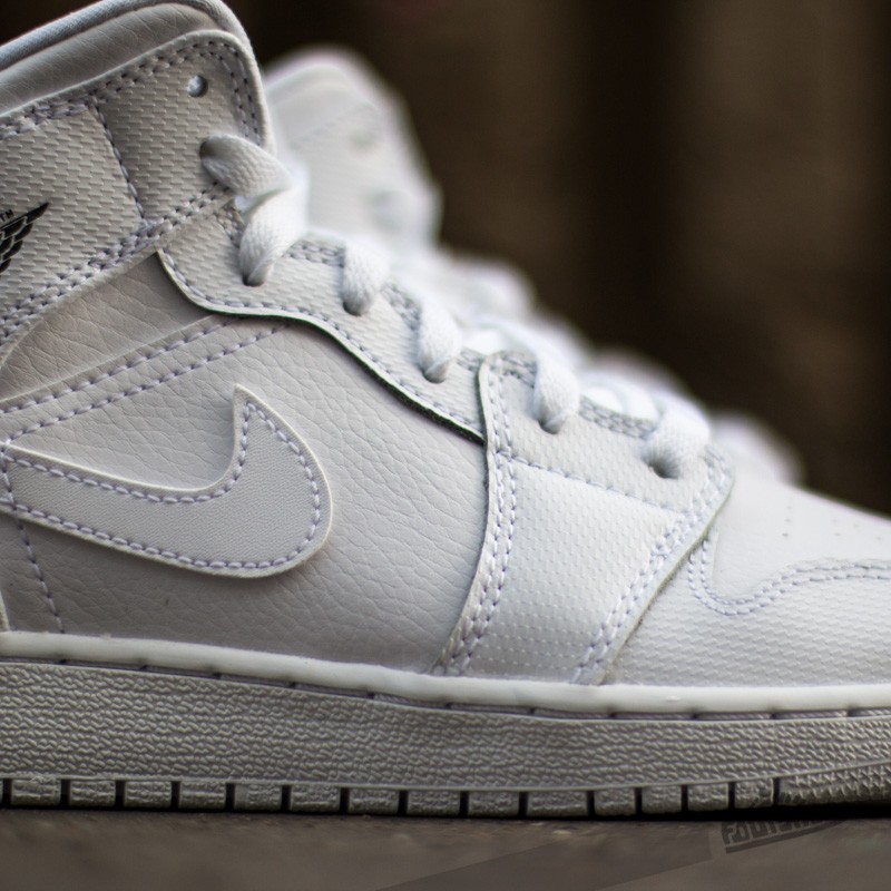 Men's shoes Air Jordan 1 Mid White/Cool Grey-White