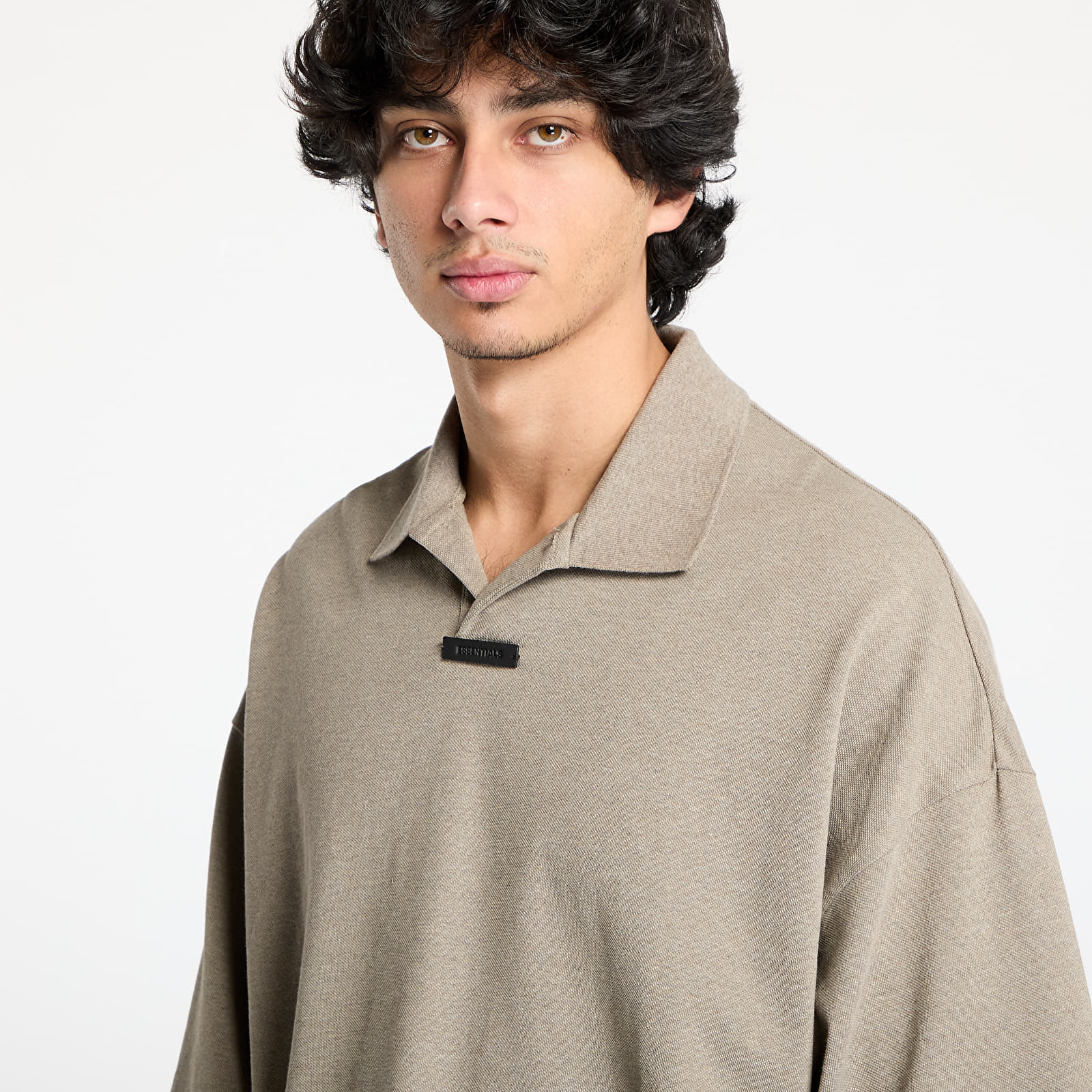 Tricouri Fear Of God ESSENTIALS Pique Polo Heather Gray