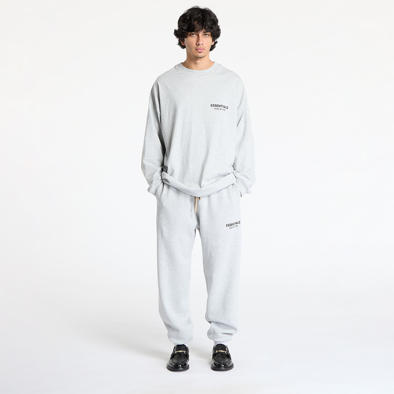 Tepláky Fear Of God ESSENTIALS Fleece Essential Sweatpant Light Heather Gray