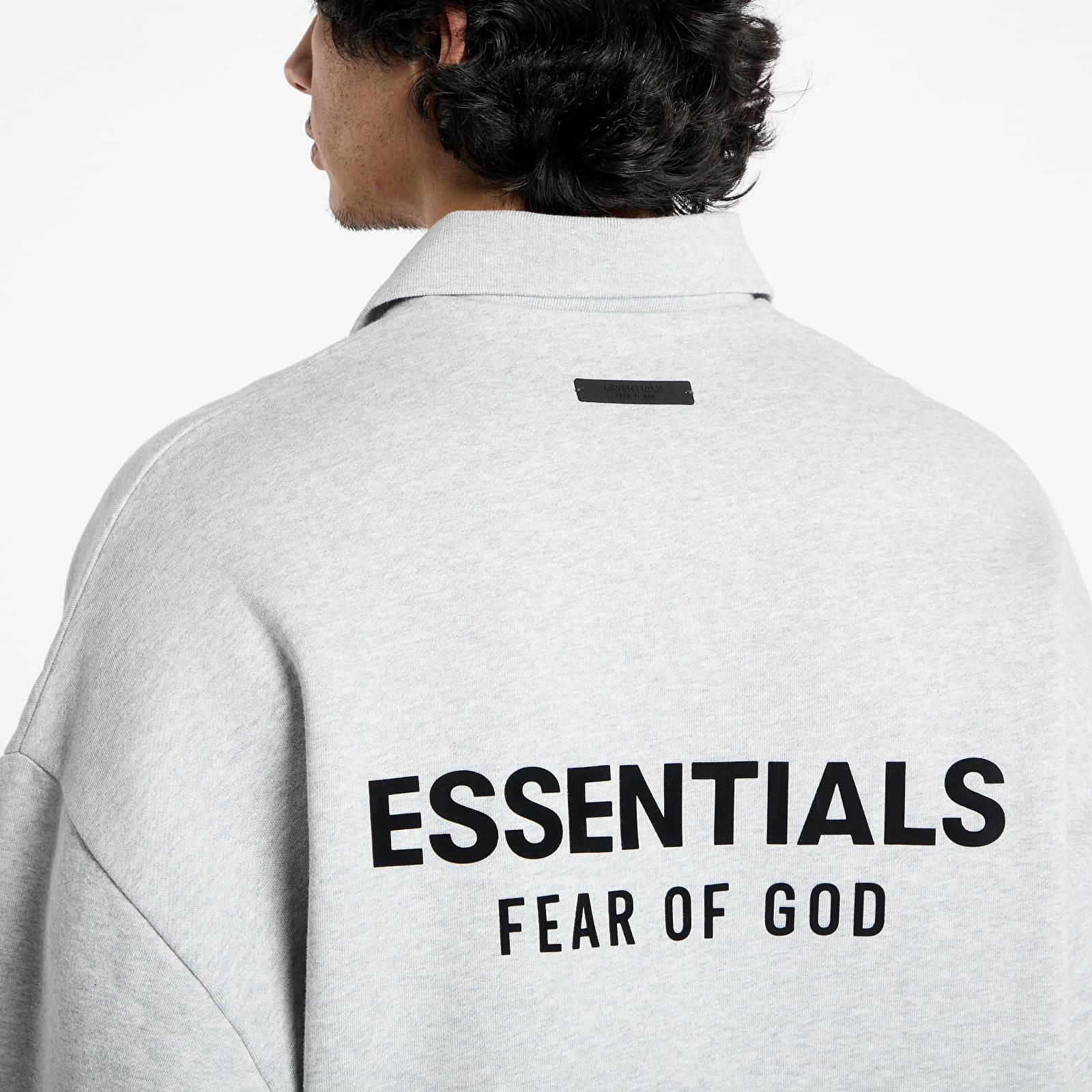 Sweatjacken und Sweatshirts Fear Of God ESSENTIALS Fleece Polo Sweatshirt Light Heather Gray