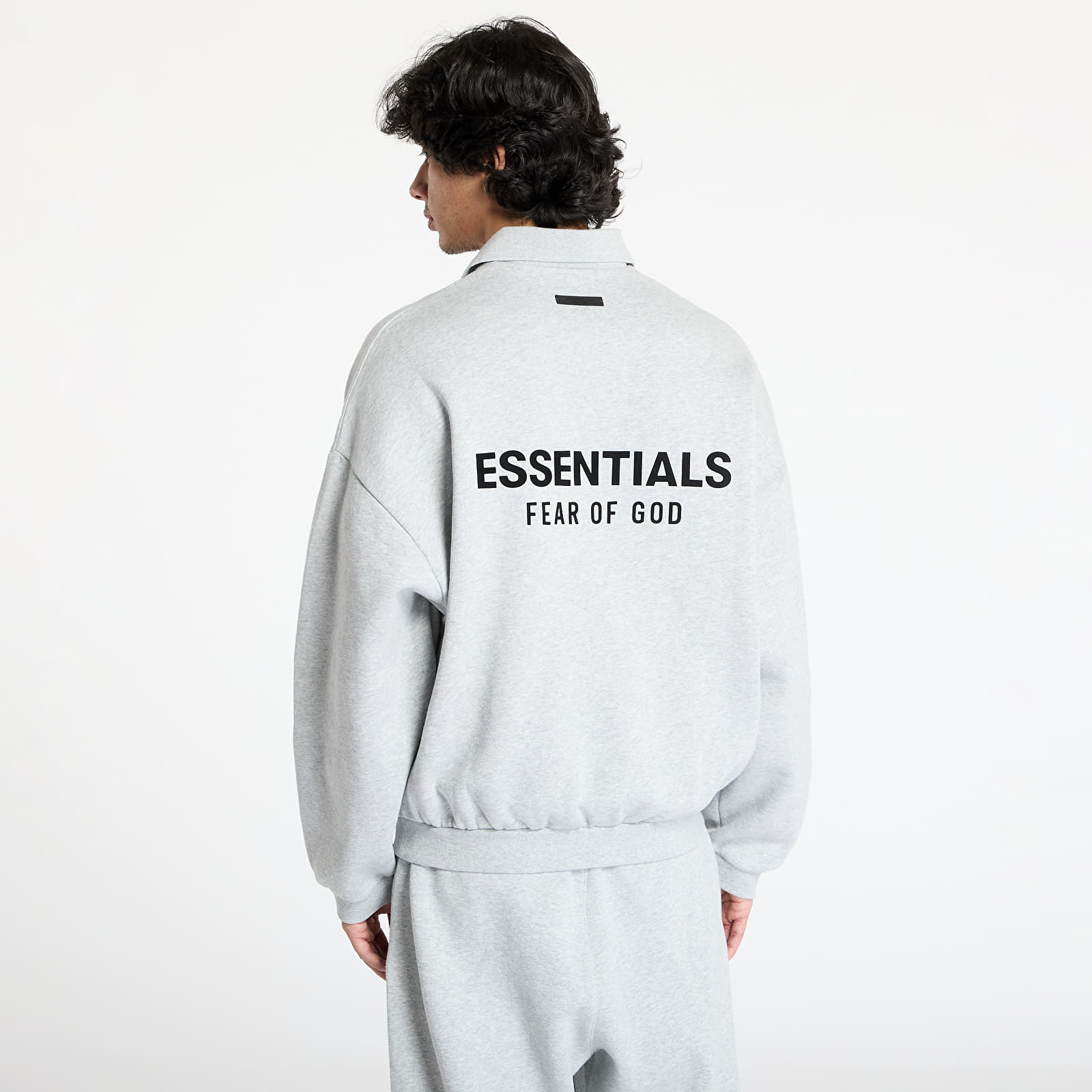 Sweatjacken und Sweatshirts Fear Of God ESSENTIALS Fleece Polo Sweatshirt Light Heather Gray