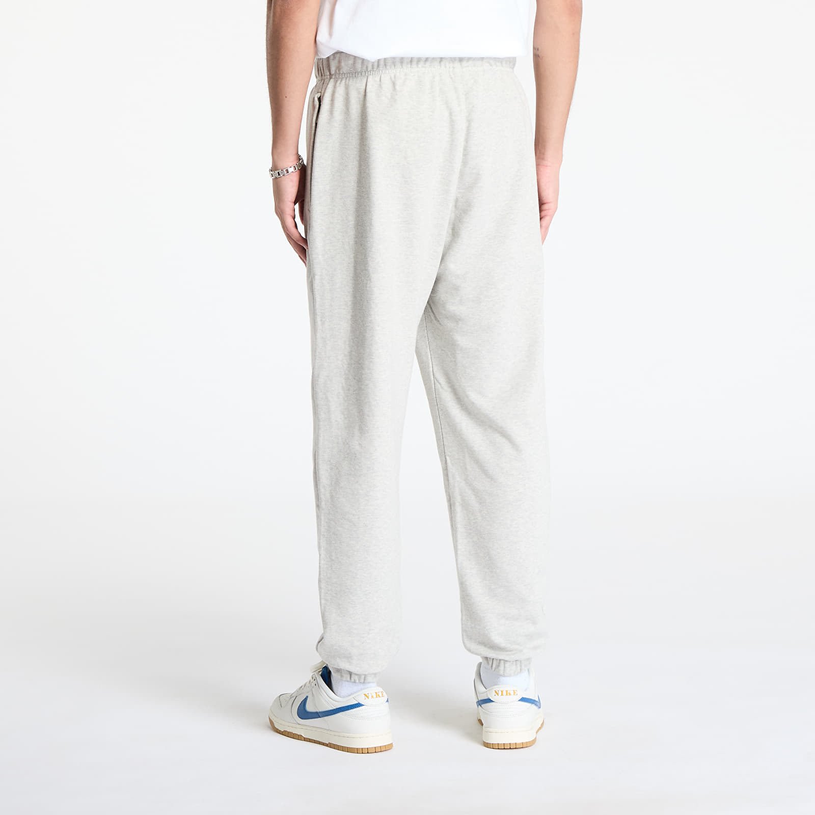 Tepláky Jordan Sport Crossover Men's Dri-FIT Fleece Pants Grey Heather/ White