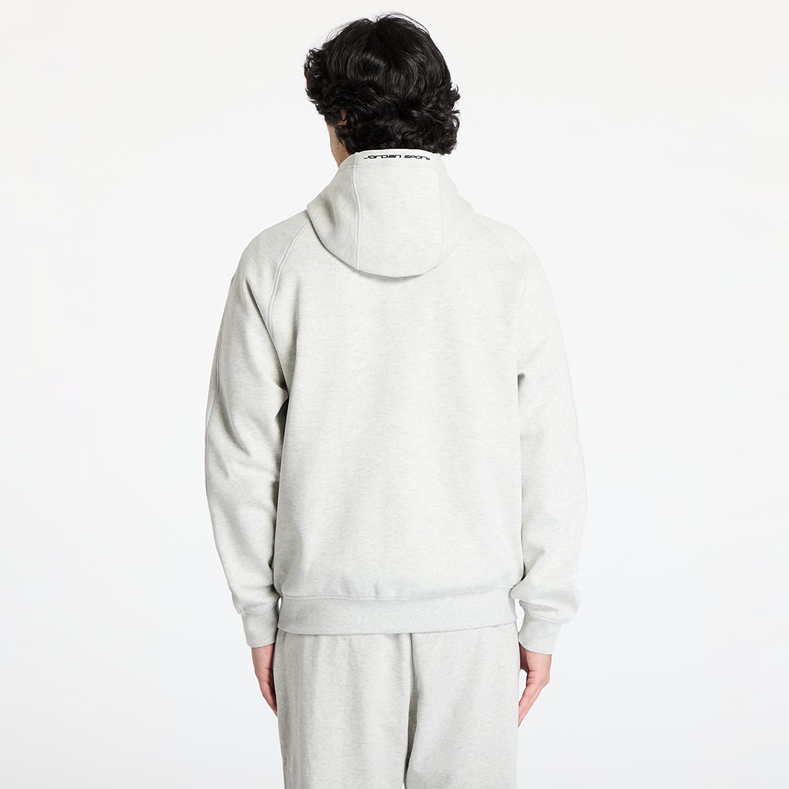 Суичърти Jordan Sport Hoop Fleece Men's Dri-FIT Full-Zip Hoodie Grey Heather/ Black