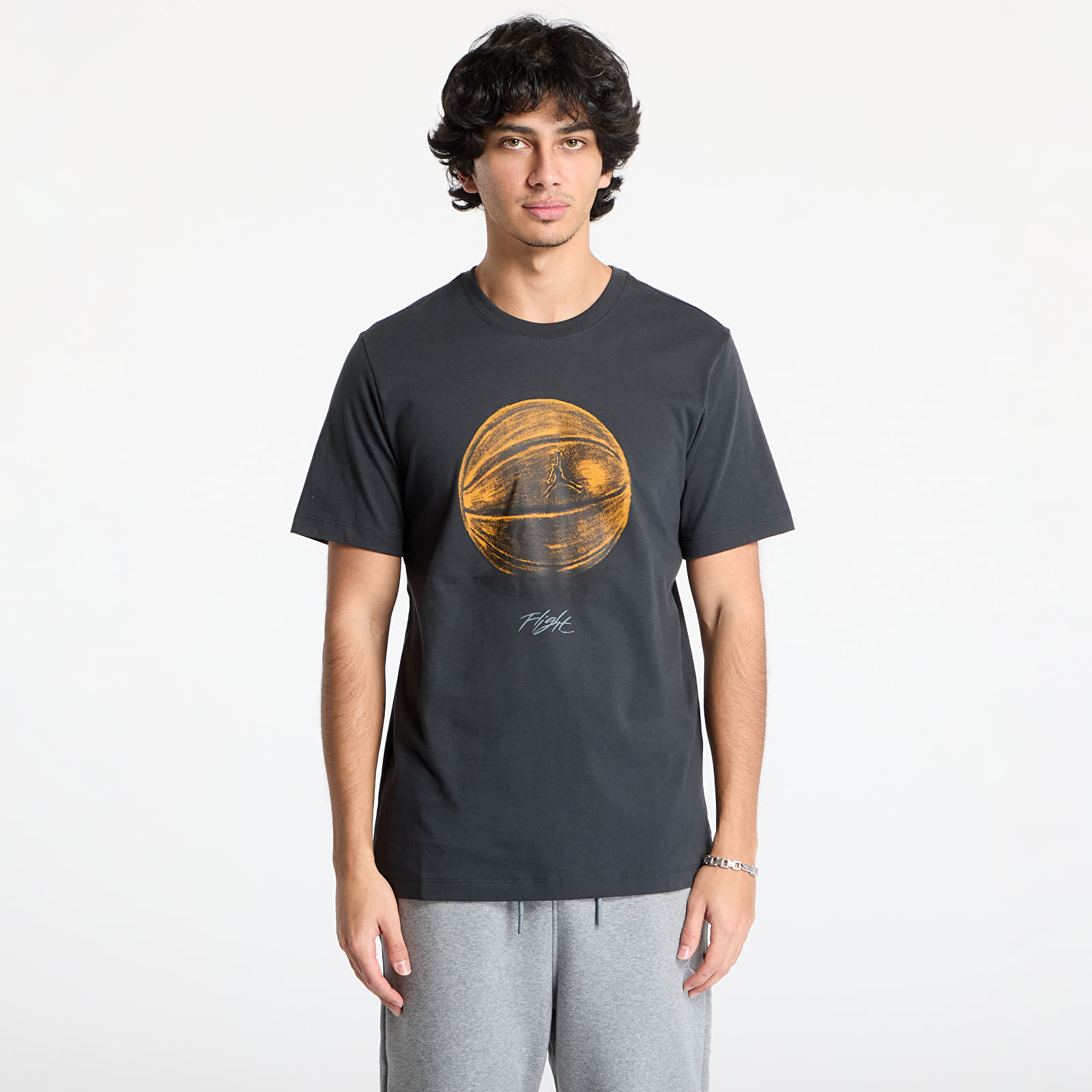 T-Shirts Jordan Men's T-Shirt Off Noir/ Smoke Grey