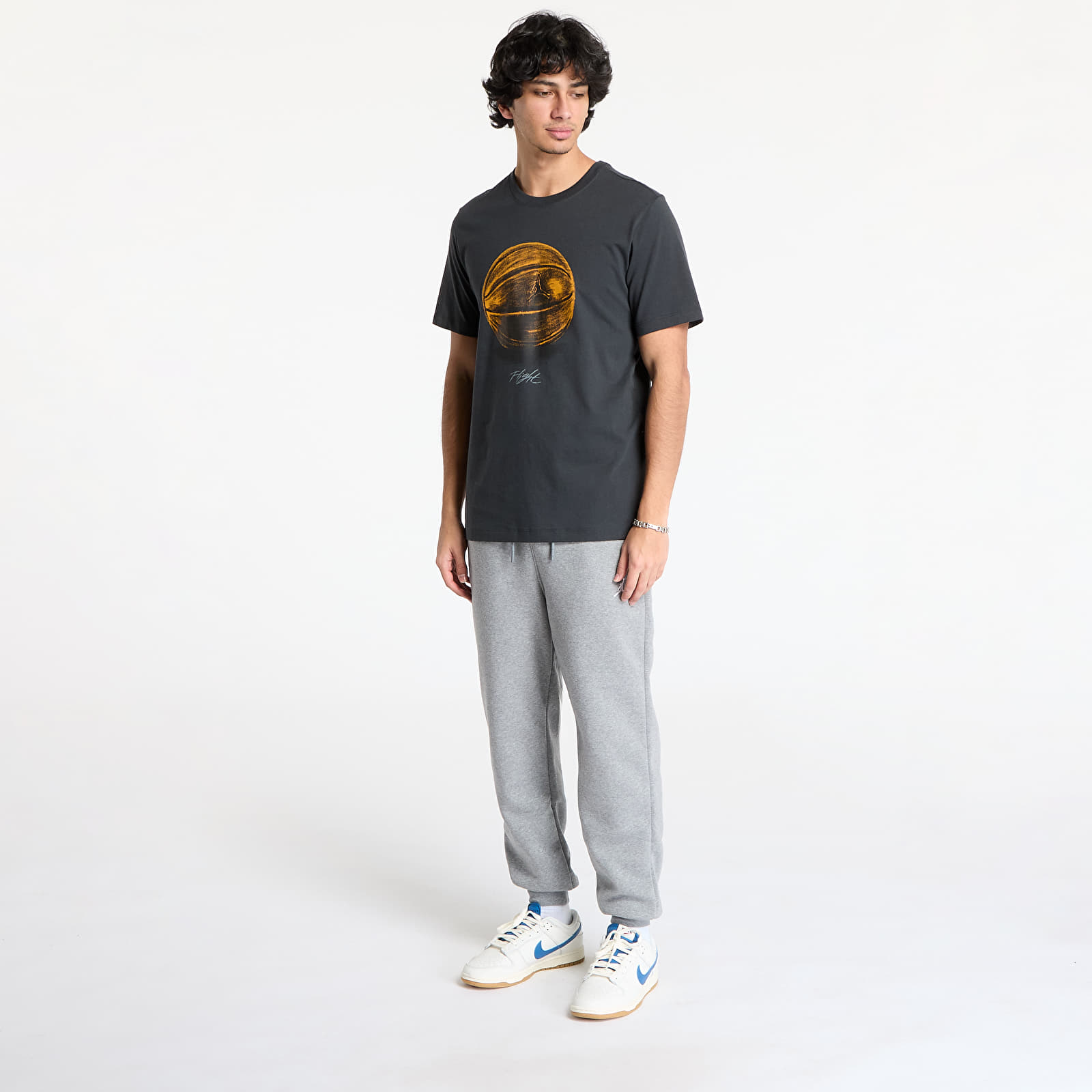 T-Shirts Jordan Men's T-Shirt Off Noir/ Smoke Grey