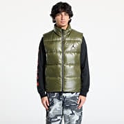 Jordan Flight Men's Down Vest Medium Olive/ Black
