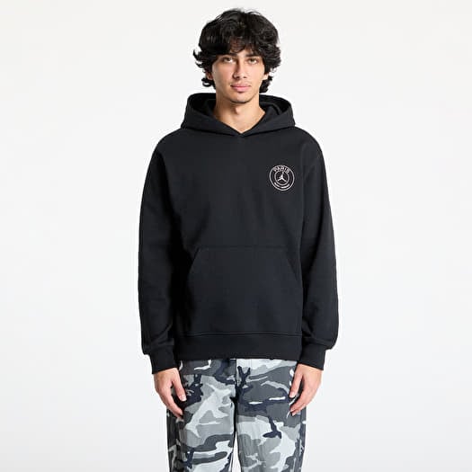 Jordan Paris Saint-Germain Men's Fleece Pullover Hoodie Off Noir/ Black