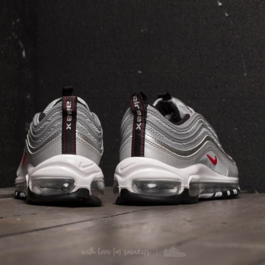 Air max 97 qs black  and  varsity red  and  silver hot sale