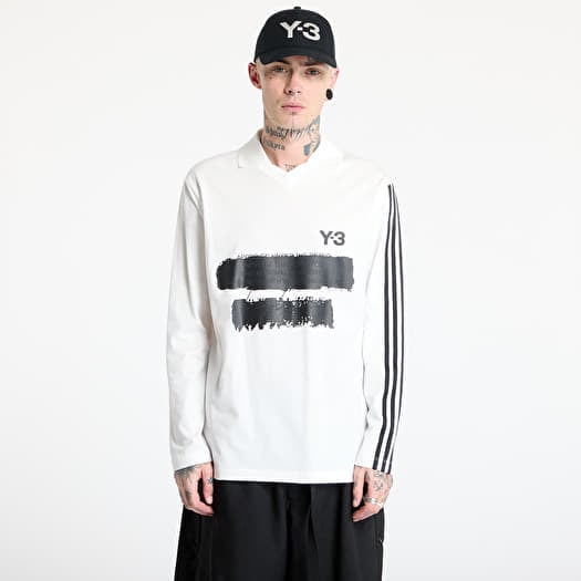 T-shirt Y-3 Graphic Logo Long Sleeve Top UNISEX Core White