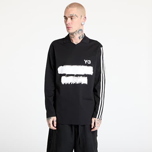 T-shirt Y-3 Graphic Logo Long Sleeve Top UNISEX Black