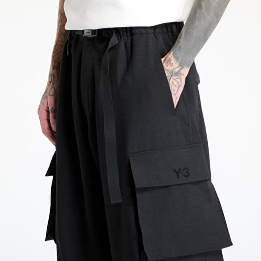 Y-3 Sport Uniform Cuffed Cargo Trousers UNISEX Black | Footshop