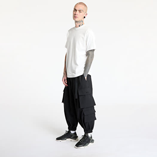 Pants and jeans Y-3 Sport Uniform Cuffed Cargo Trousers UNISEX Black |  Footshop