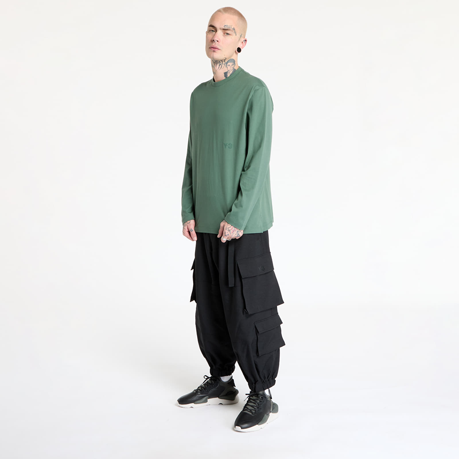 Tricouri  Y-3 Long Sleeve Top UNISEX Green Oxide