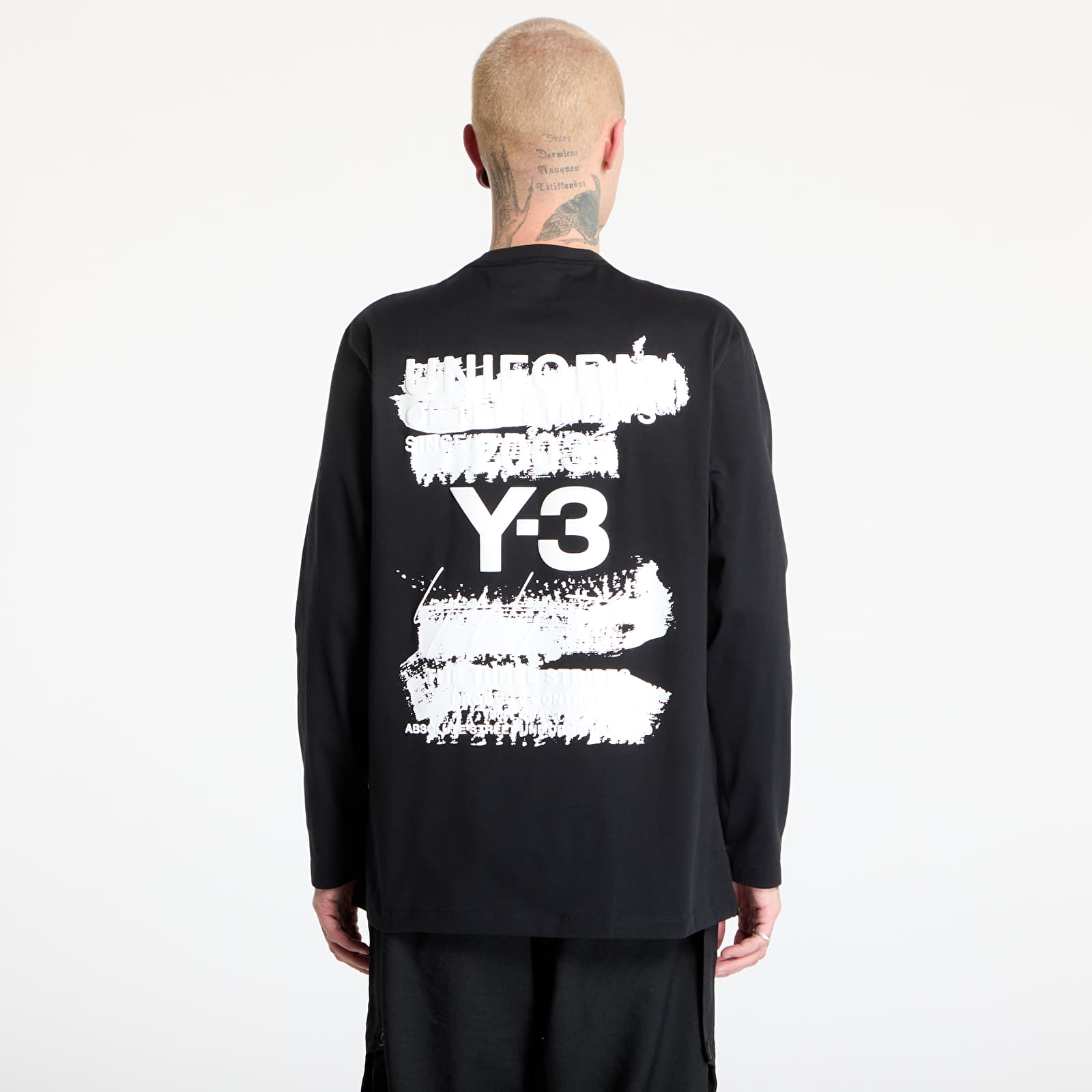 Trička Y-3 Graphic Long Sleeve Top UNISEX Black