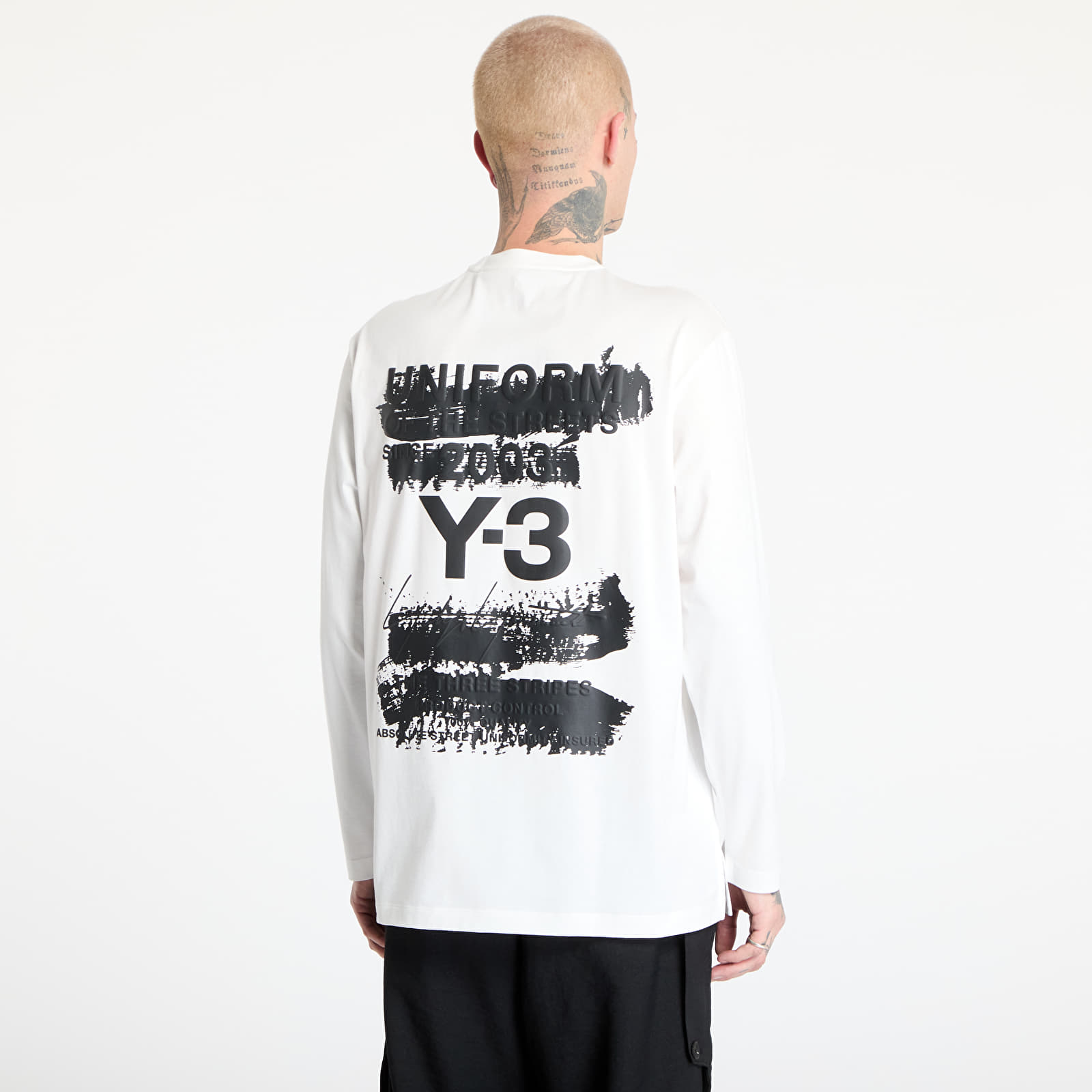T-shirts Y-3 Graphic Long Sleeve Top UNISEX Core White