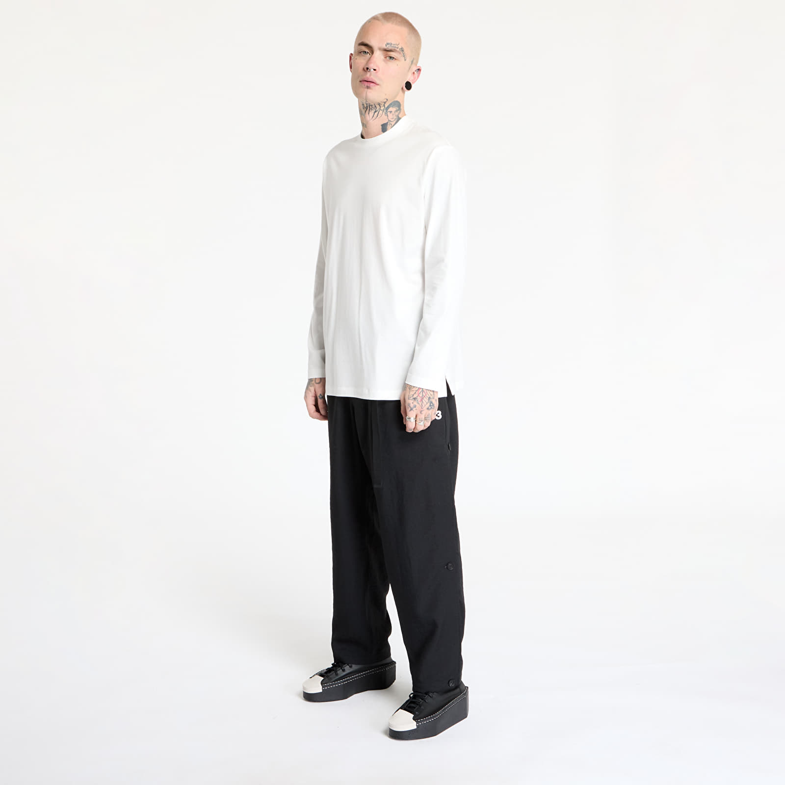 T-shirts Y-3 Graphic Long Sleeve Top UNISEX Core White