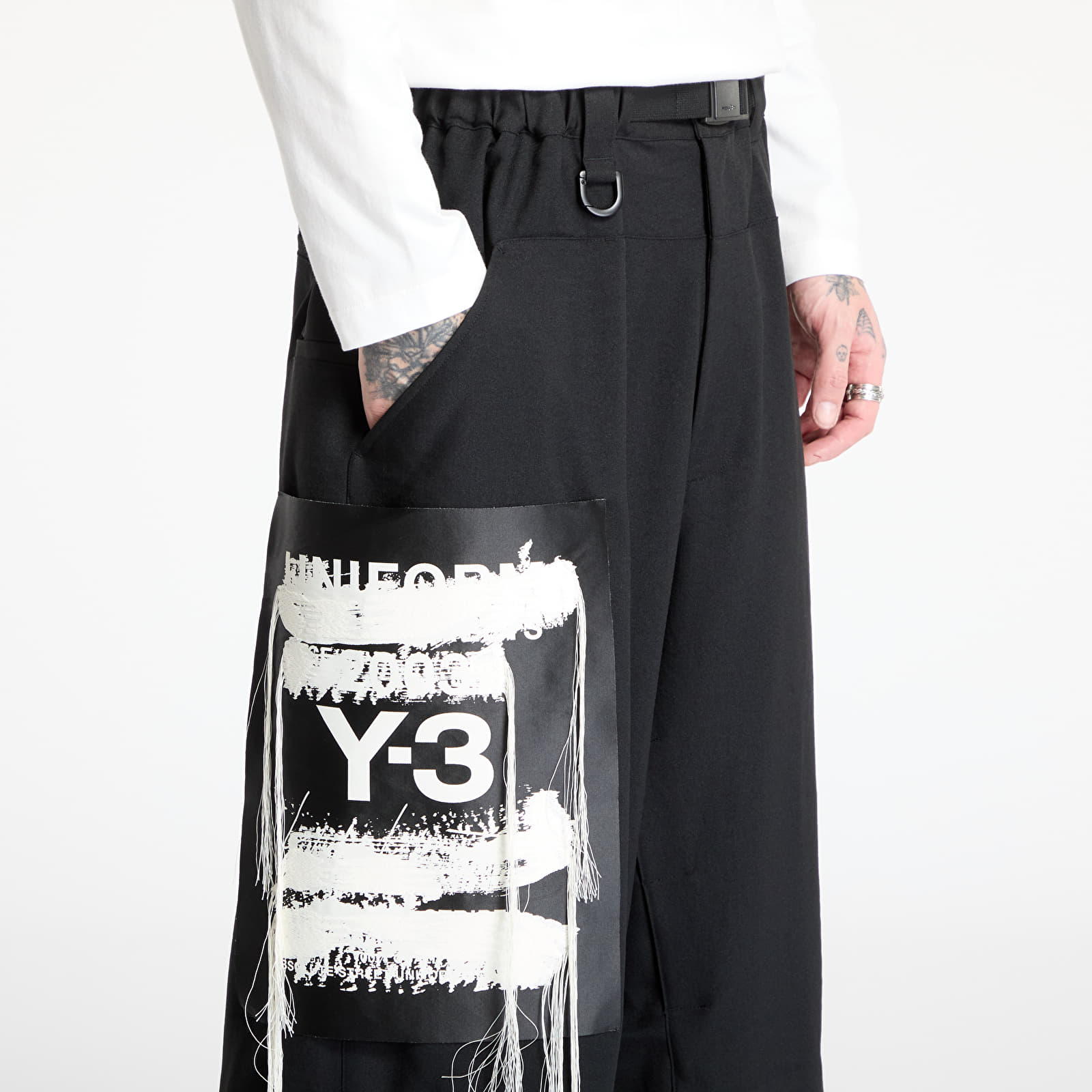 Pants and jeans Y-3 Sport Uniform Patch Trousers Black