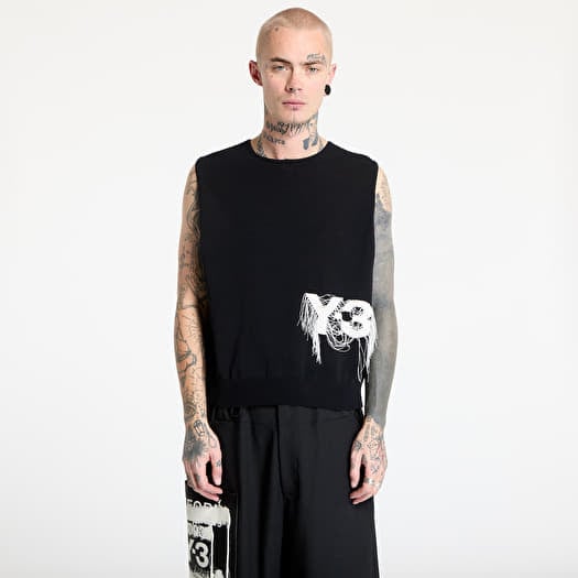 Pulóver Y-3 Logo Knit Vest UNISEX Black