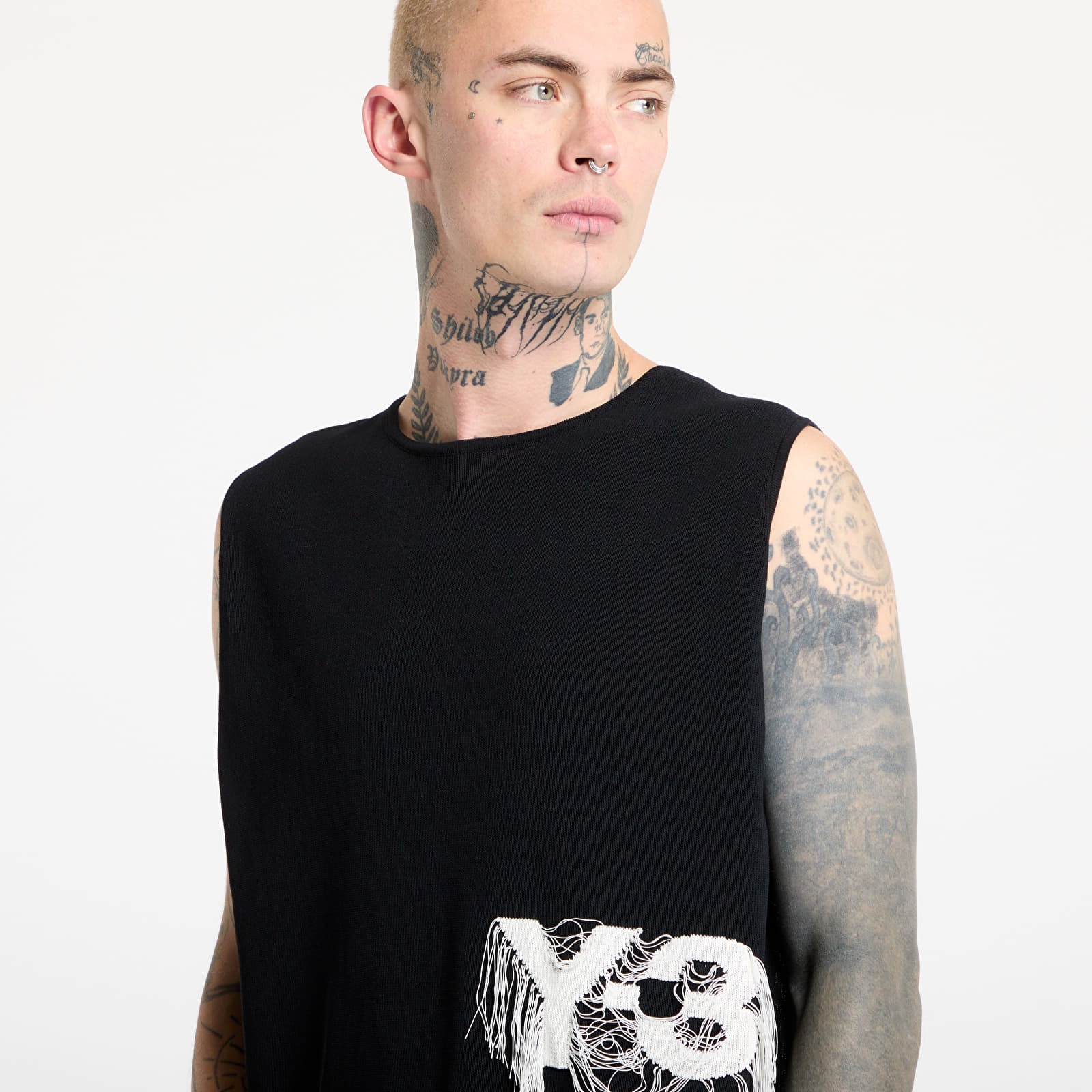 Pullover Y-3 Logo Knit Vest UNISEX Black
