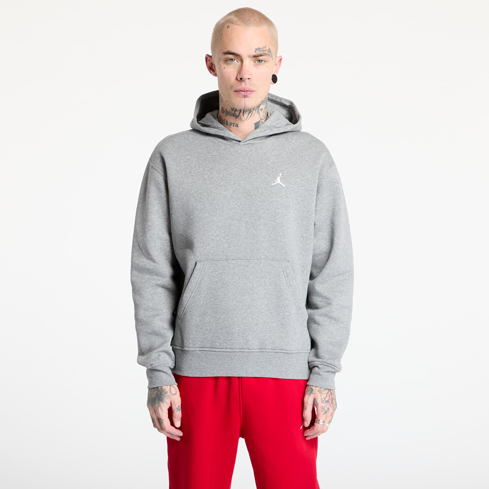 Sweatjacken und Sweatshirts Jordan Brooklyn Fleece Men's Pullover Hoodie Carbon Heather/ White