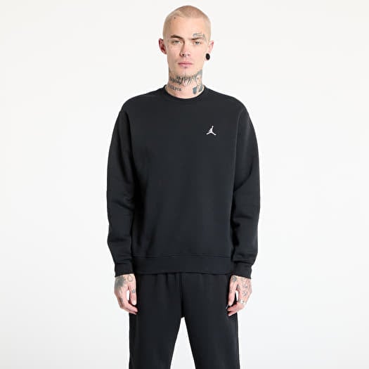 Jordan Brooklyn Fleece Men's Crew-Neck Sweatshirt Black/ White