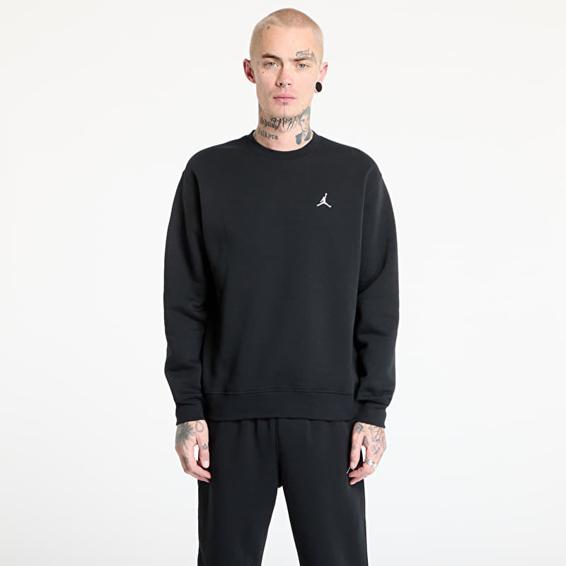 Mikina Jordan Brooklyn Fleece Men's Crew-Neck Sweatshirt Black/ White