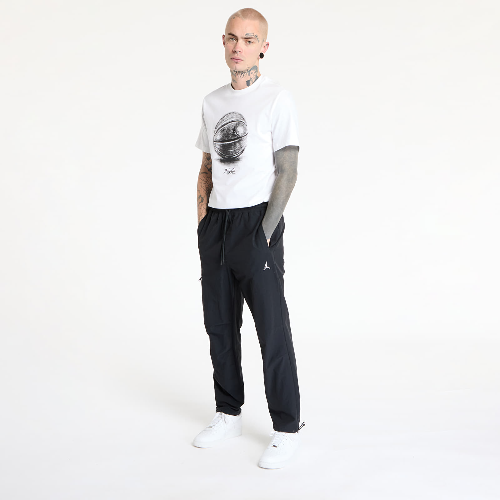 Spodnie Jordan Essential Men's Woven Pants Black/ White