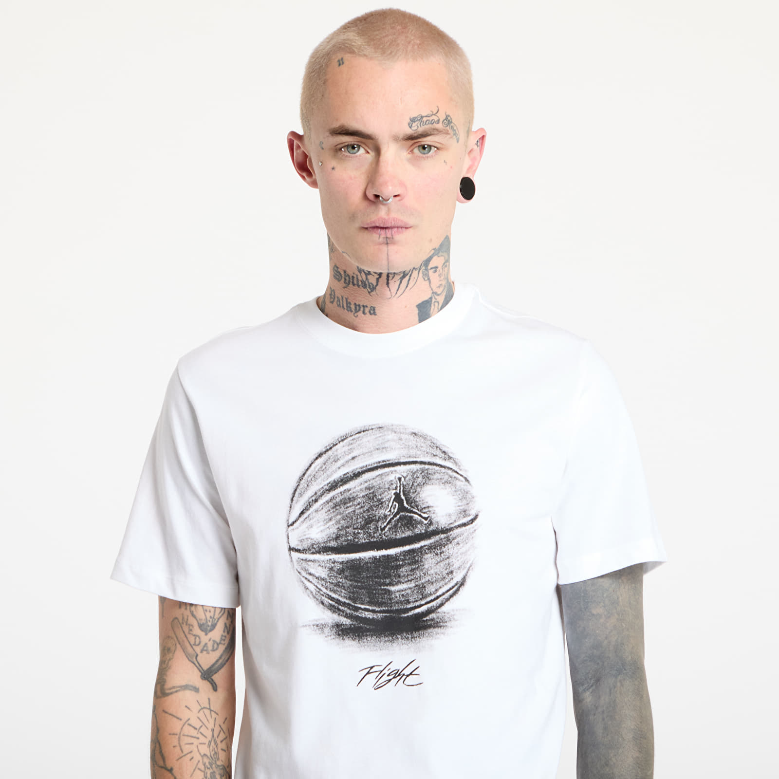 T-paidat Jordan Men's T-Shirt White/ Black