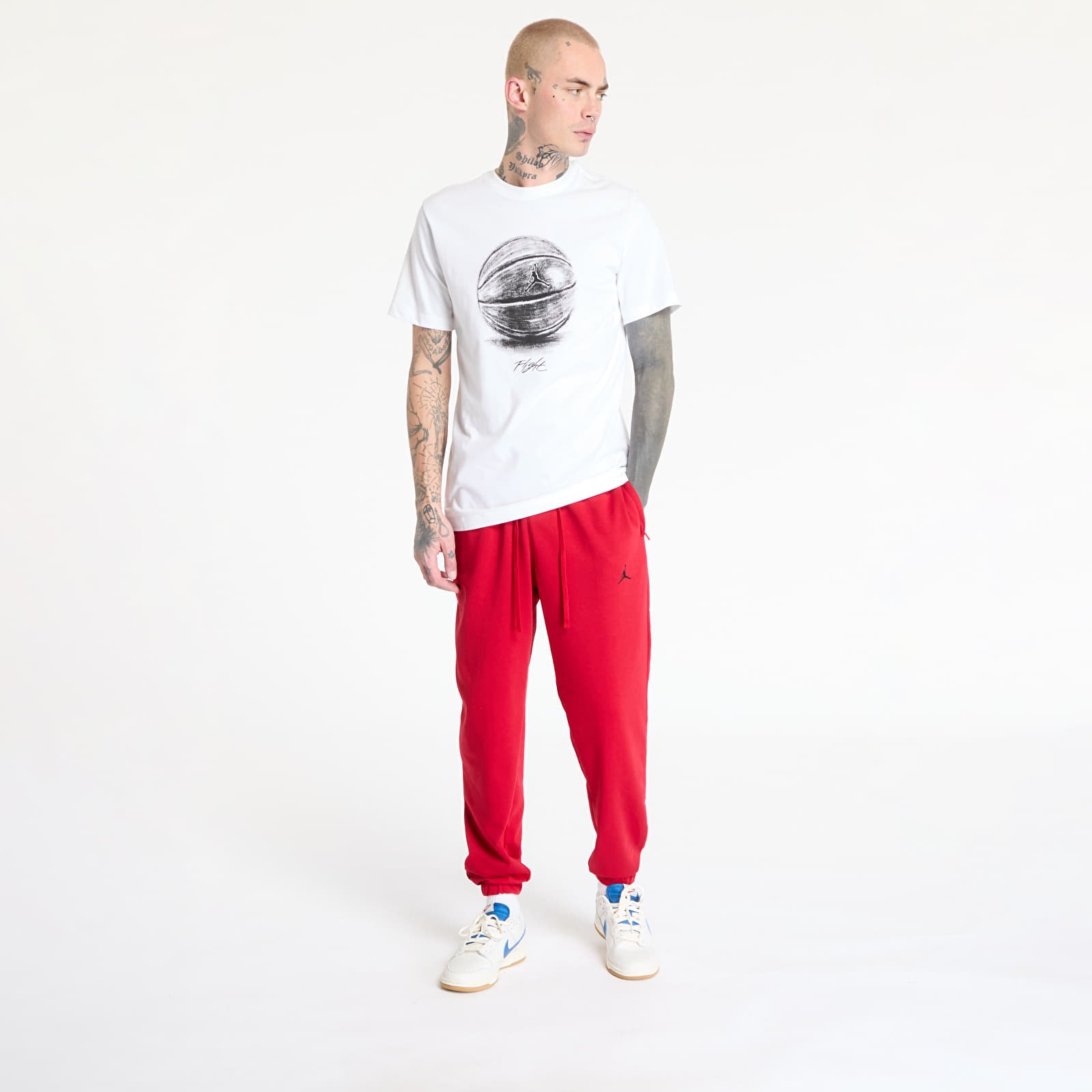 T-paidat Jordan Men's T-Shirt White/ Black