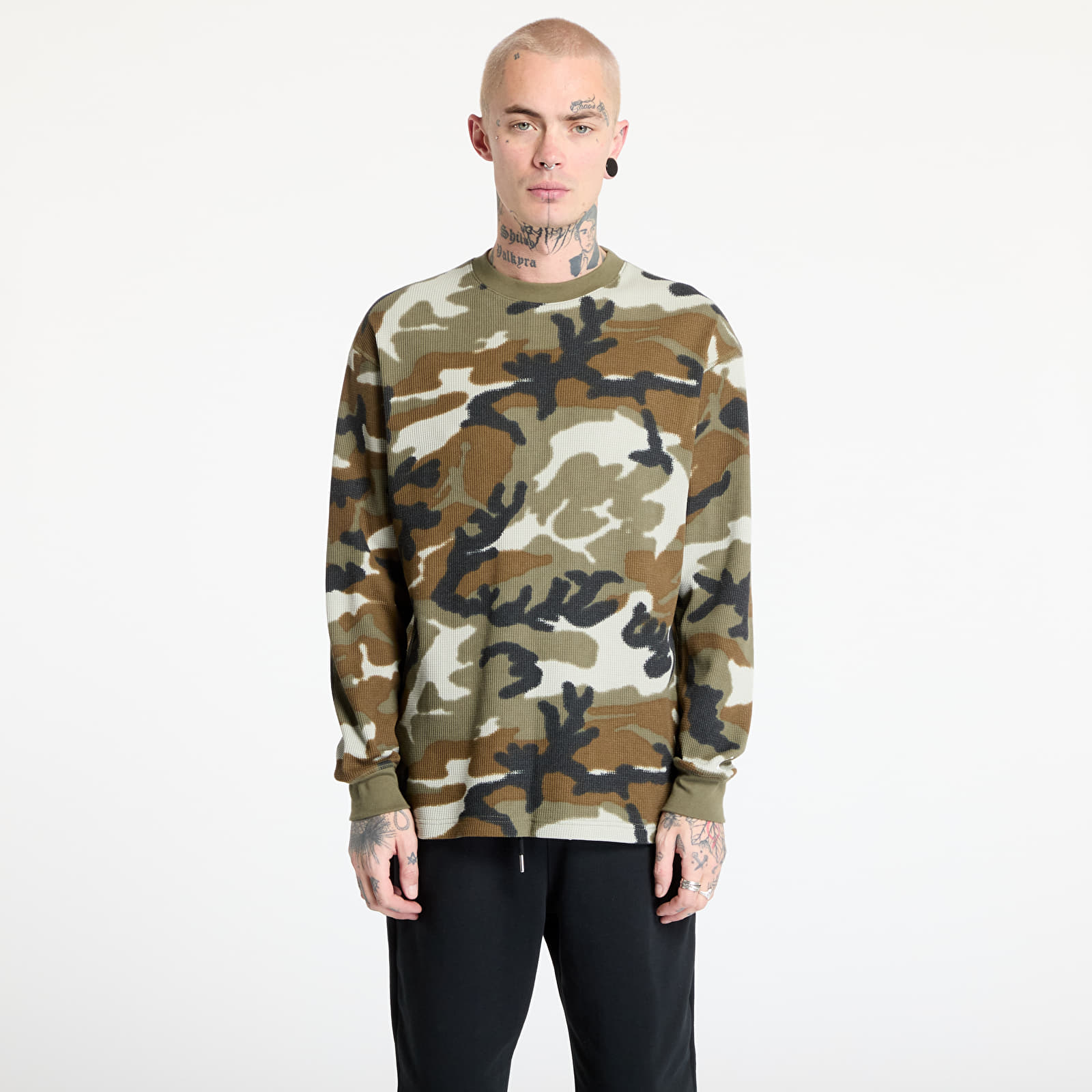 T-paidat Jordan MVP Men's Camo Long-Sleeve Top Light Olive/ Sail