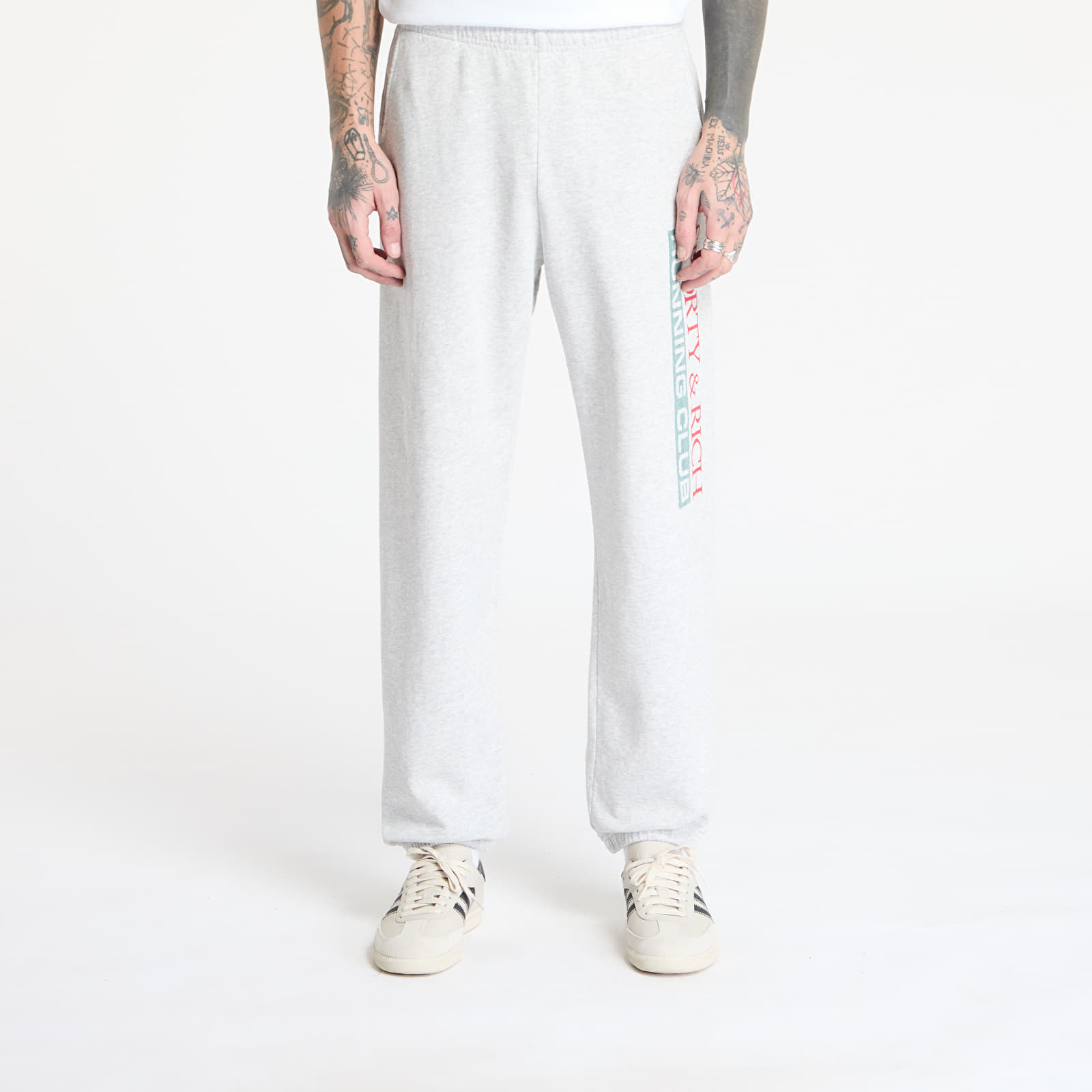 Tepláky Sporty & Rich Finish Line Sweatpant UNISEX Heather Gray/ Lava/ Alpine/ Navy