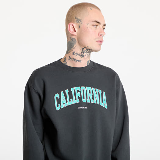 Sporty & Rich California Crewneck UNISEX Faded Black/ Spring