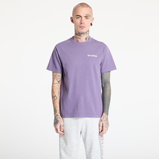 Póló Sporty & Rich Health Is Wealth T-Shirt UNISEX Dusty Grape/ White