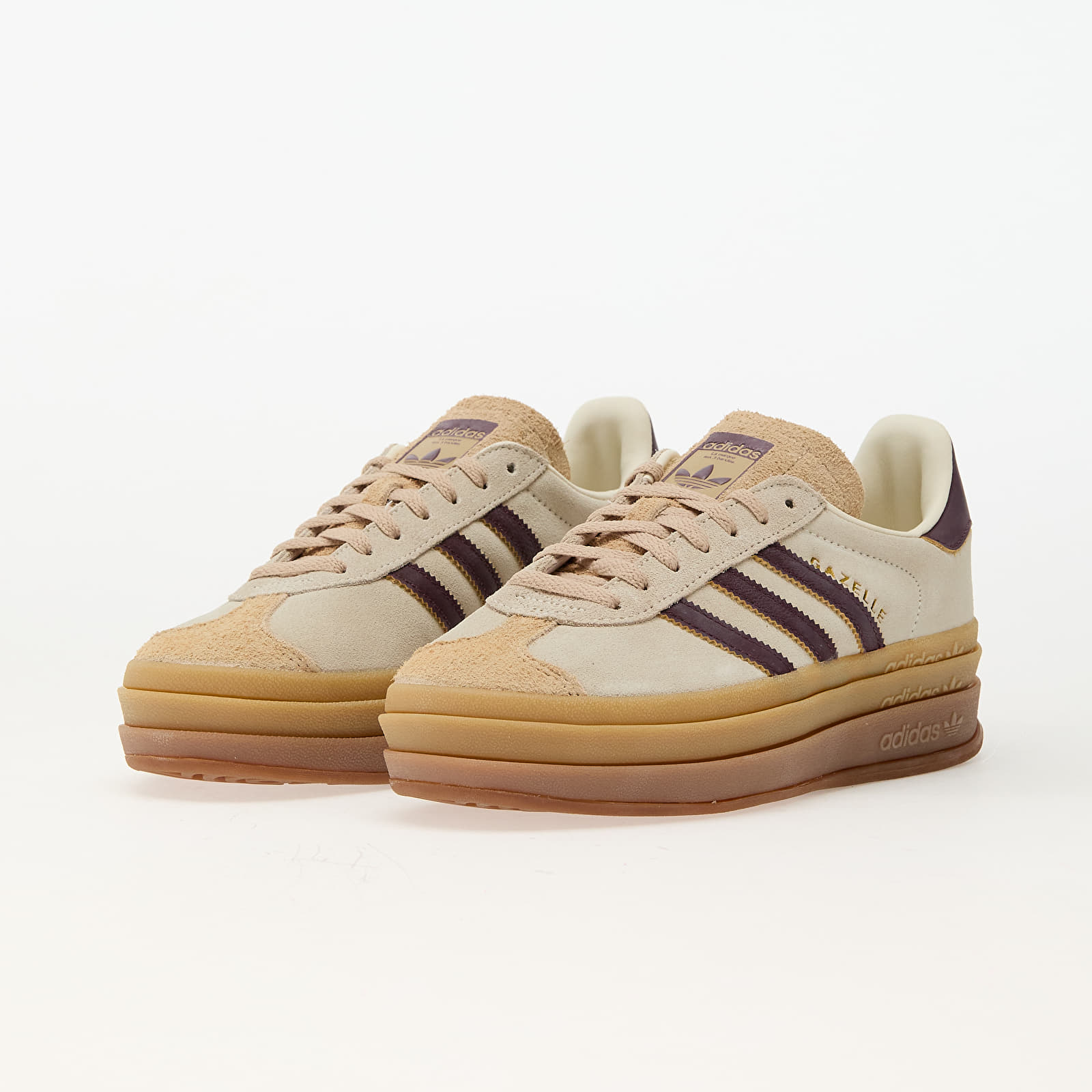 Women's shoes adidas Gazelle Bold W Cream White/ Maroon/ Magic Beige