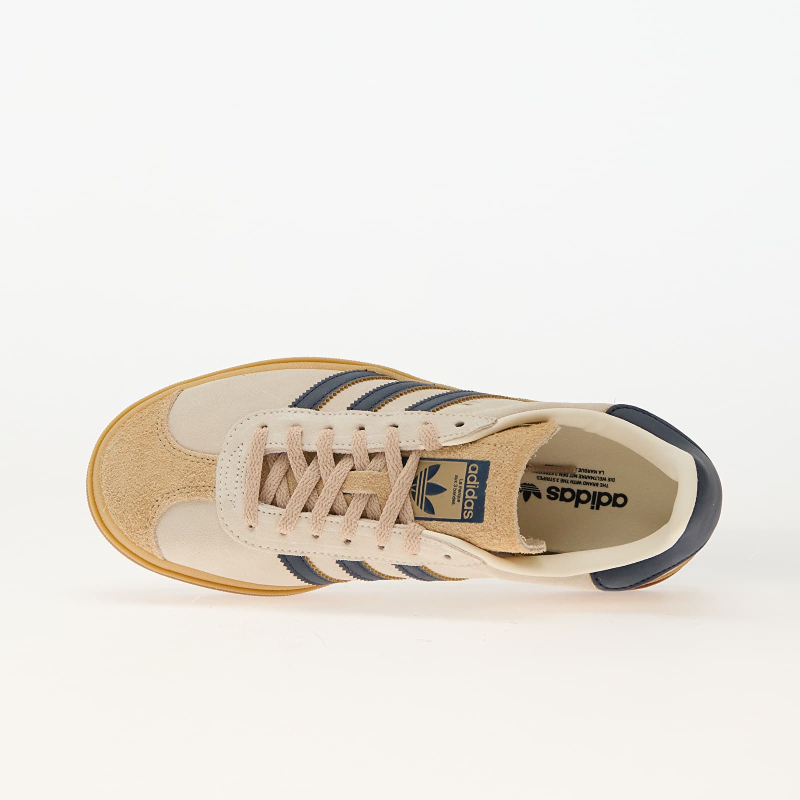 Women's shoes adidas Gazelle Bold W Cream White/ Night Indigo/ Magic Beige