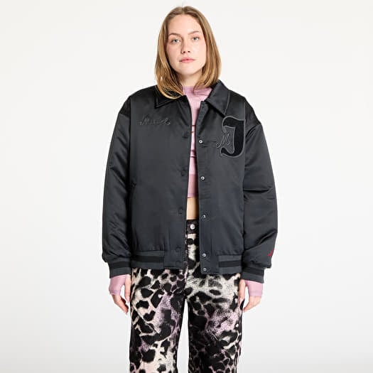Bomber Jordan Women's Varsity Jacket Black/ Gym Red