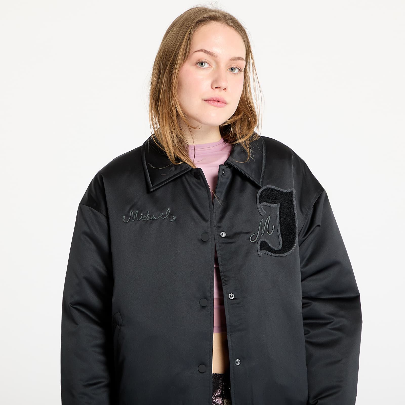 Bomber Jackets Jordan Women's Varsity Jacket Black/ Gym Red