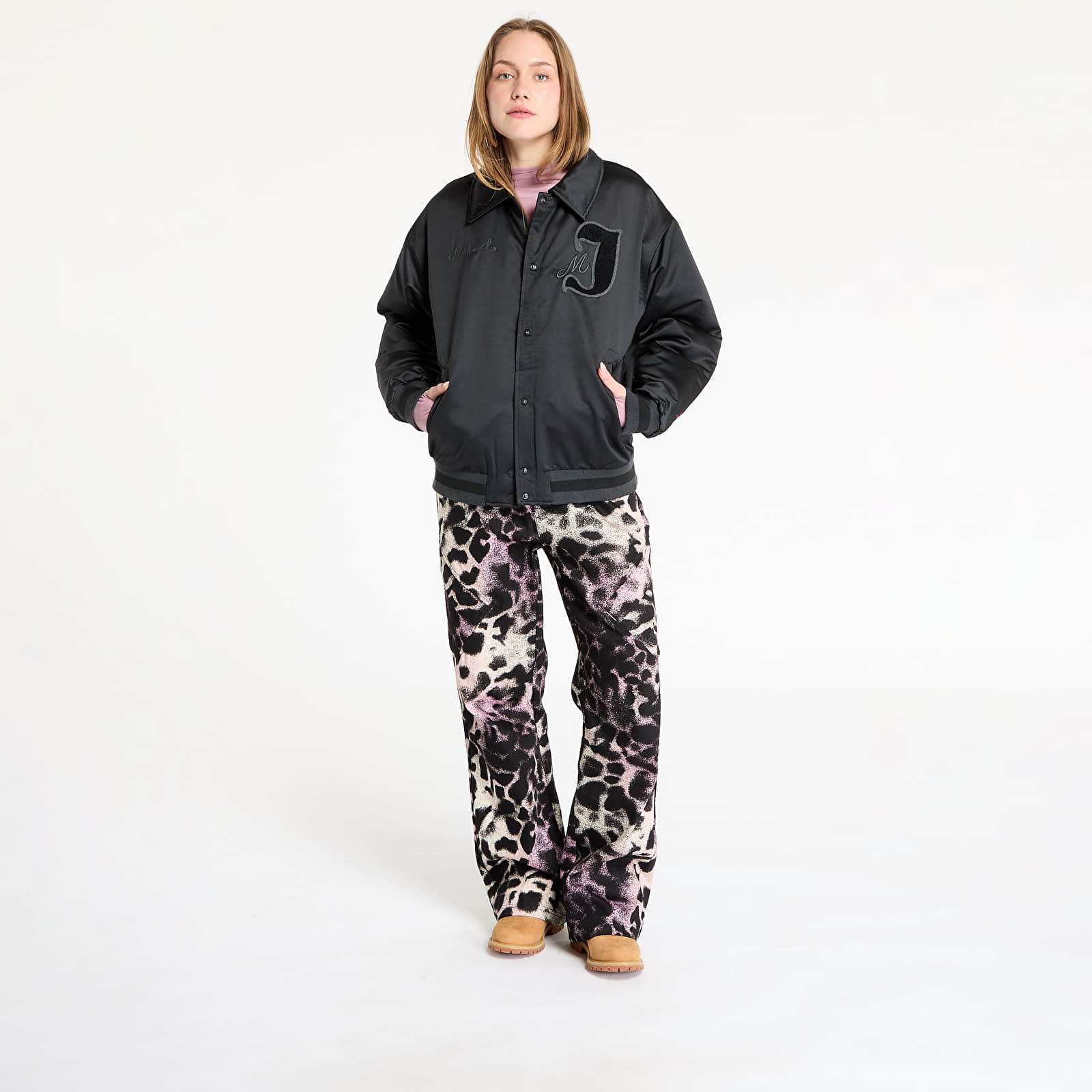 Bomber Jackets Jordan Women's Varsity Jacket Black/ Gym Red