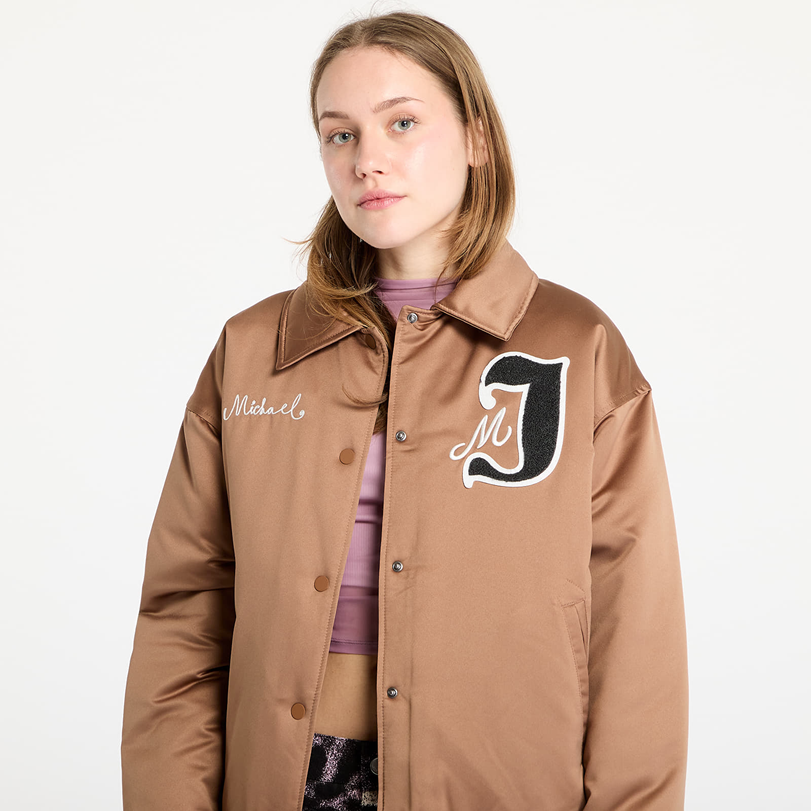 Бомбъри Jordan Women's Varsity Jacket Archaeo Brown/ Legend Light Brown