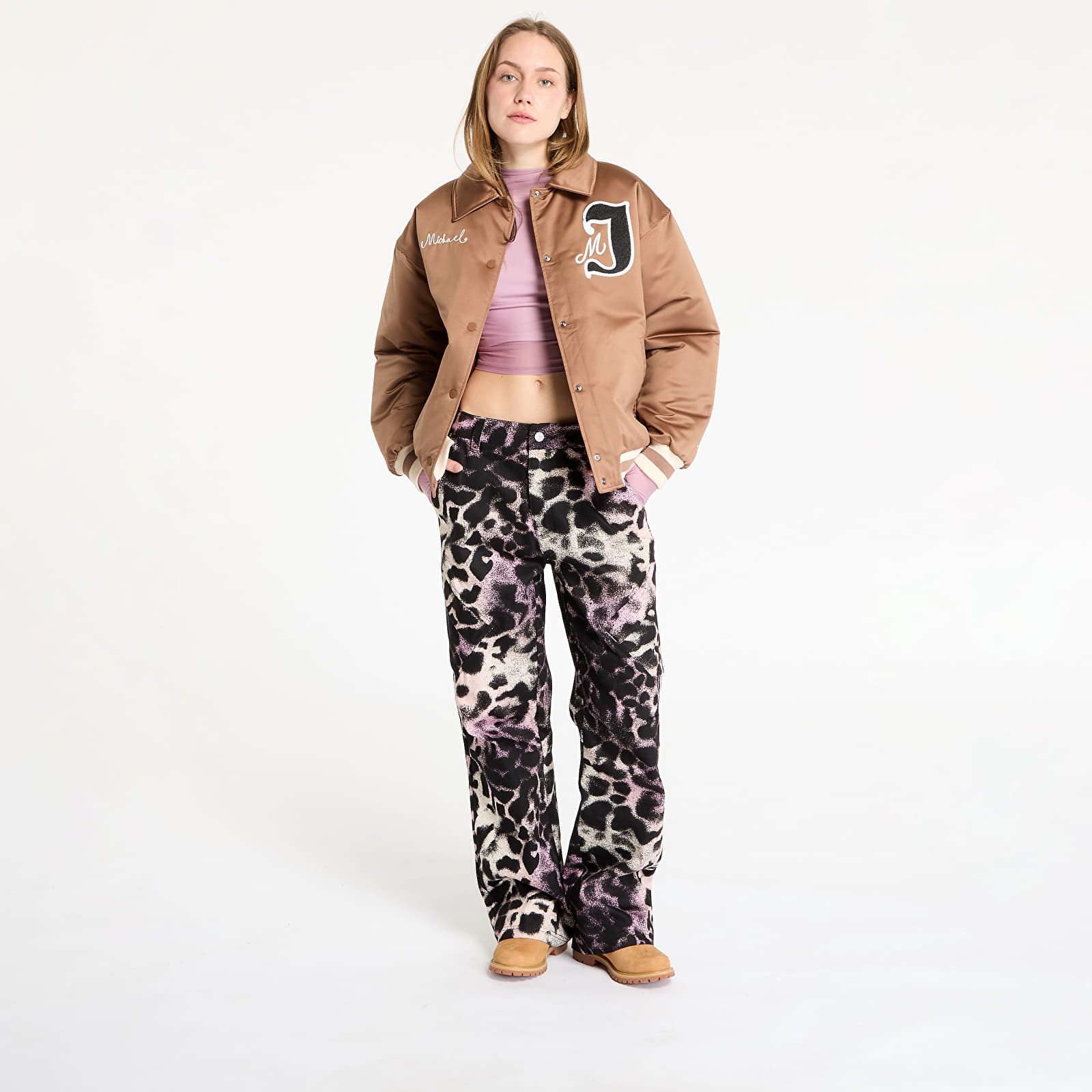 Бомбъри Jordan Women's Varsity Jacket Archaeo Brown/ Legend Light Brown
