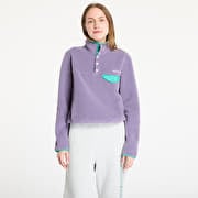 Sporty & Rich Serif Logo Polar Sweatshirt UNISEX Dusty Grape/ Spring Green/ Cream