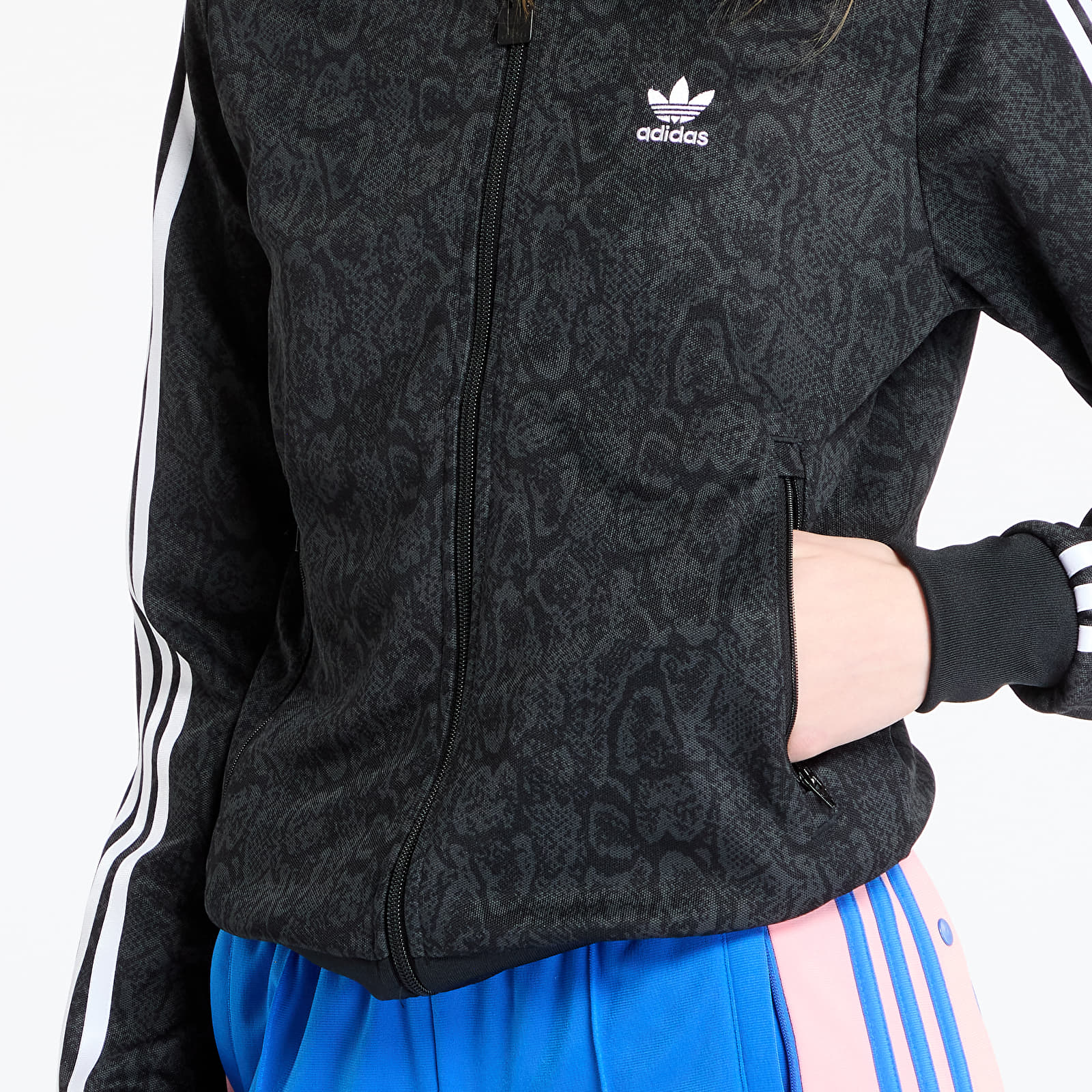 Women's hoodies adidas Snake Firebird Track Top Black/ Multicolor
