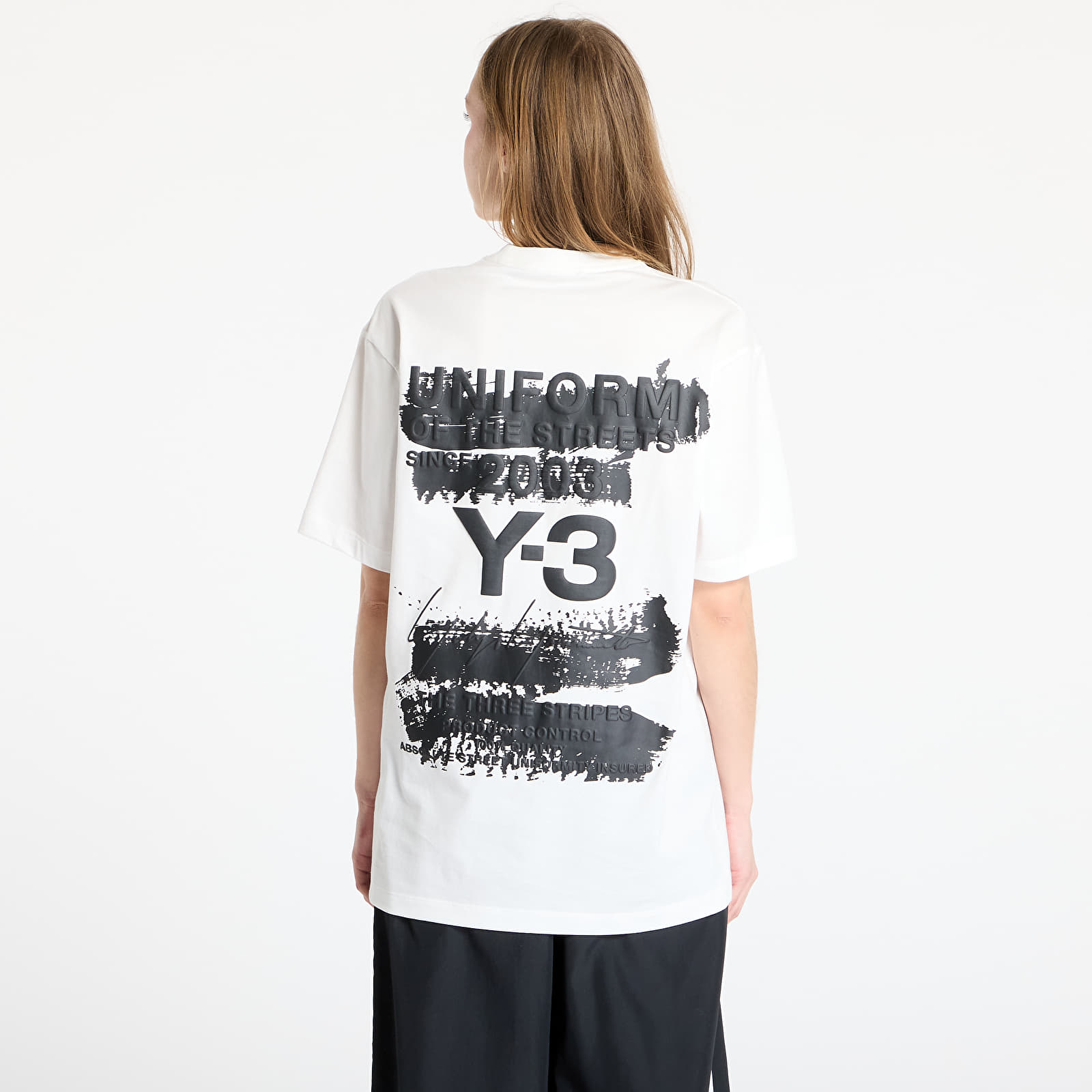 Trička Y-3 Graphic Short Sleeve T-Shirt UNISEX Core White