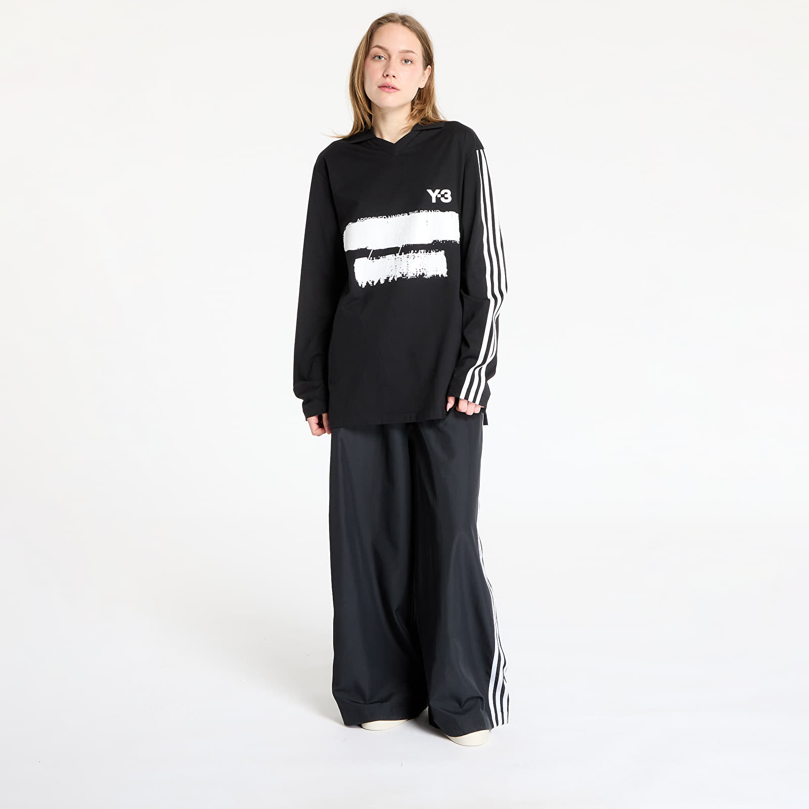 Koszulki Y-3 Graphic Logo Long Sleeve Top UNISEX Black