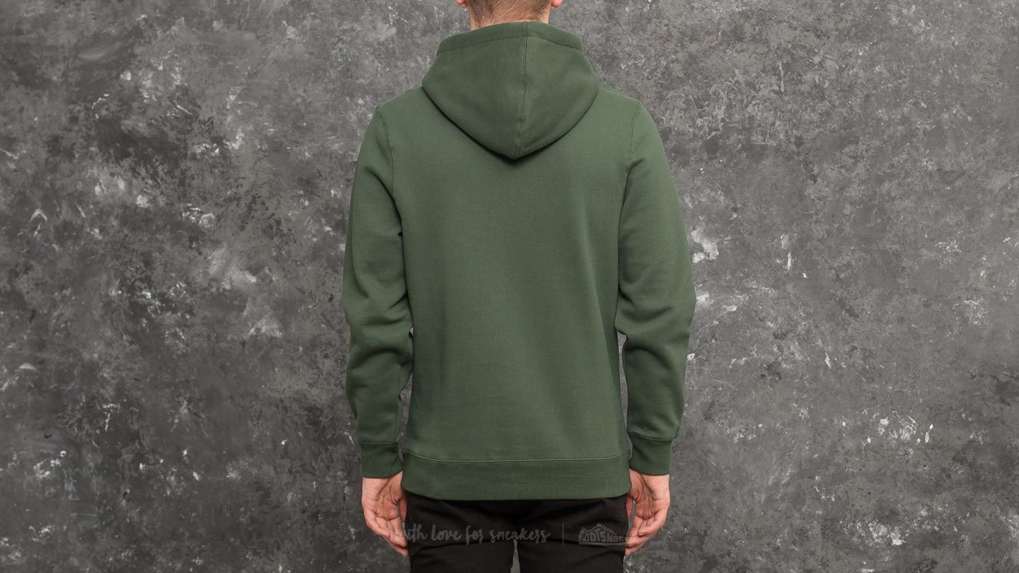 Kapuutsikud ja kampsunid Stüssy Bars Logo Applique Hoodie Dark Forest